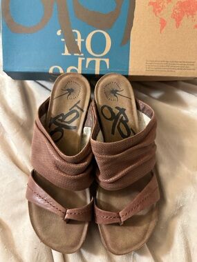 OTBT Wrapped Slip-On Wedge Sandals